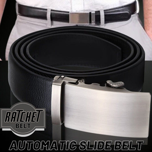 Adjustable Leather Mens Ratchet Belt