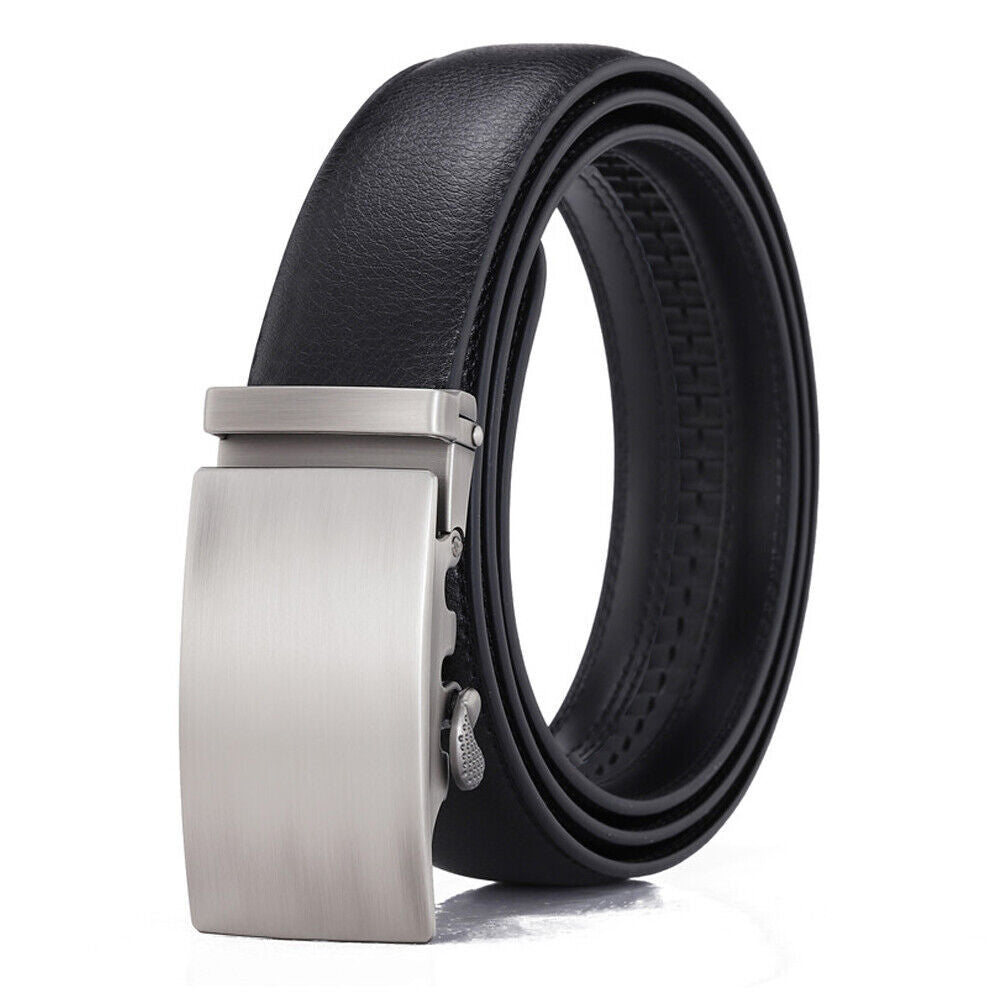 Adjustable Leather Mens Ratchet Belt