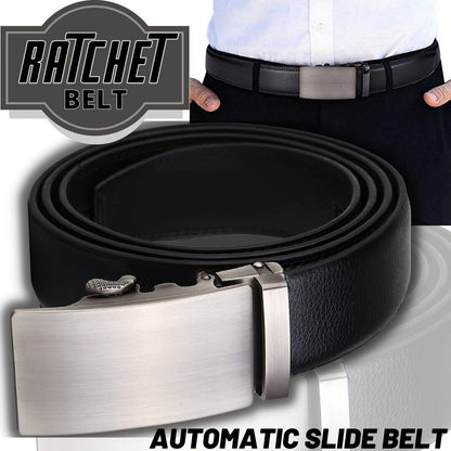 Adjustable Leather Mens Ratchet Belt