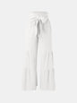 Tied Ruched Wide Leg Pants