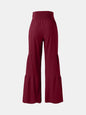 Tied Ruched Wide Leg Pants