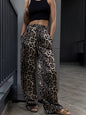 Leopard High Waist Wide Leg Pants