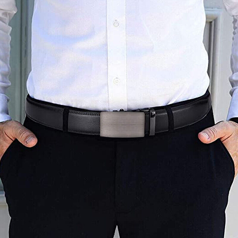 Adjustable Leather Mens Ratchet Belt