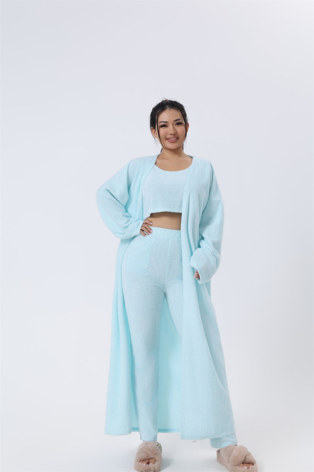 Cute Loungewear Pajama Set, 3 Piece Lounge Set